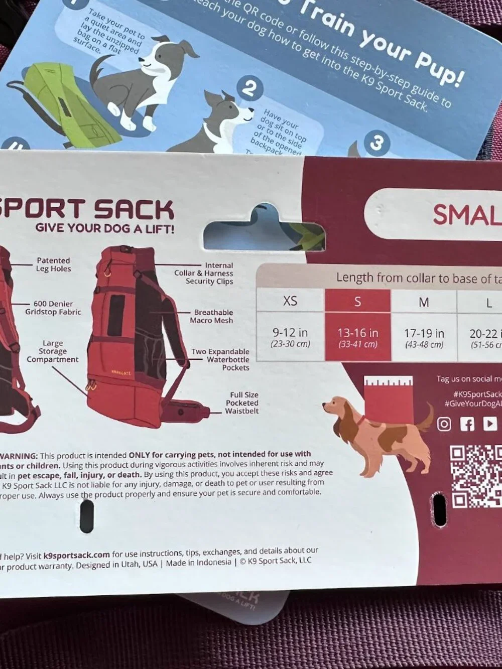 K9 Sport Sack Knavigate Dog Carrier Backpack